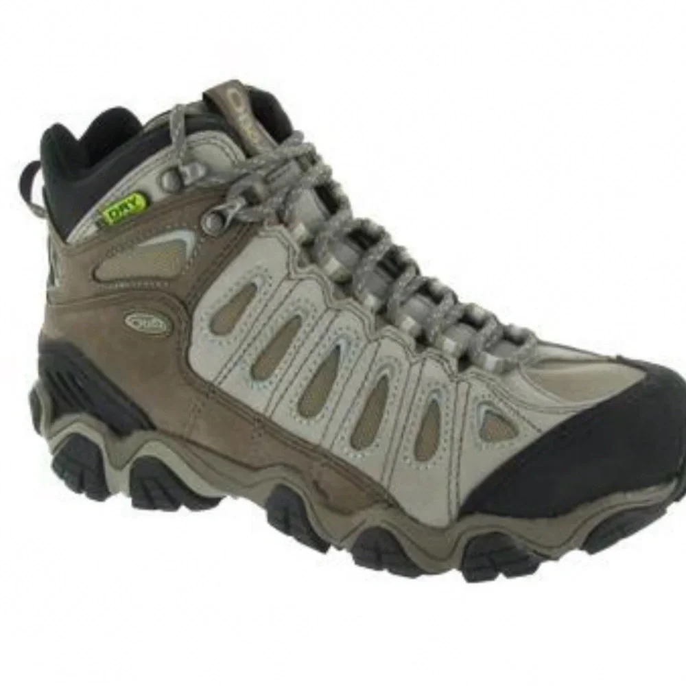 Oboz s8 Sawtooth II Hiking Trail Boot Brown Leather Mid Waterproof great cond